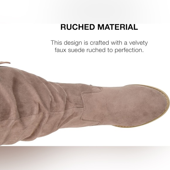 Journee Collection Over The Knee Heeled Boots Wide Calf Vegan Leather Size 10WC - Picture 6 of 16